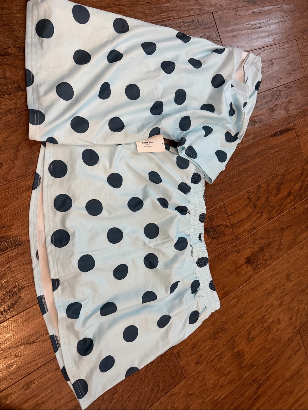 NWT! Light Blue Polka Dot Two-Piece Set